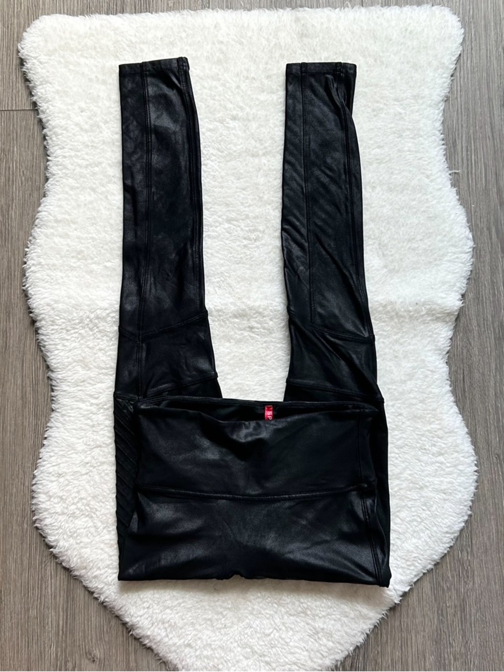 SPANX Black Faux Leather Leggings